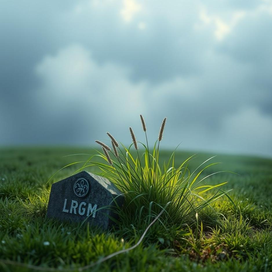 Dream : Plucking grass from a grave in a dream