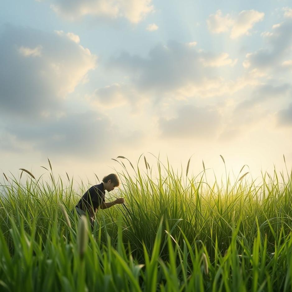 Dream : Plucking grass in a dream