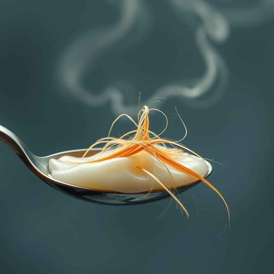 Dream : Plucking hair from a spoon in a dream