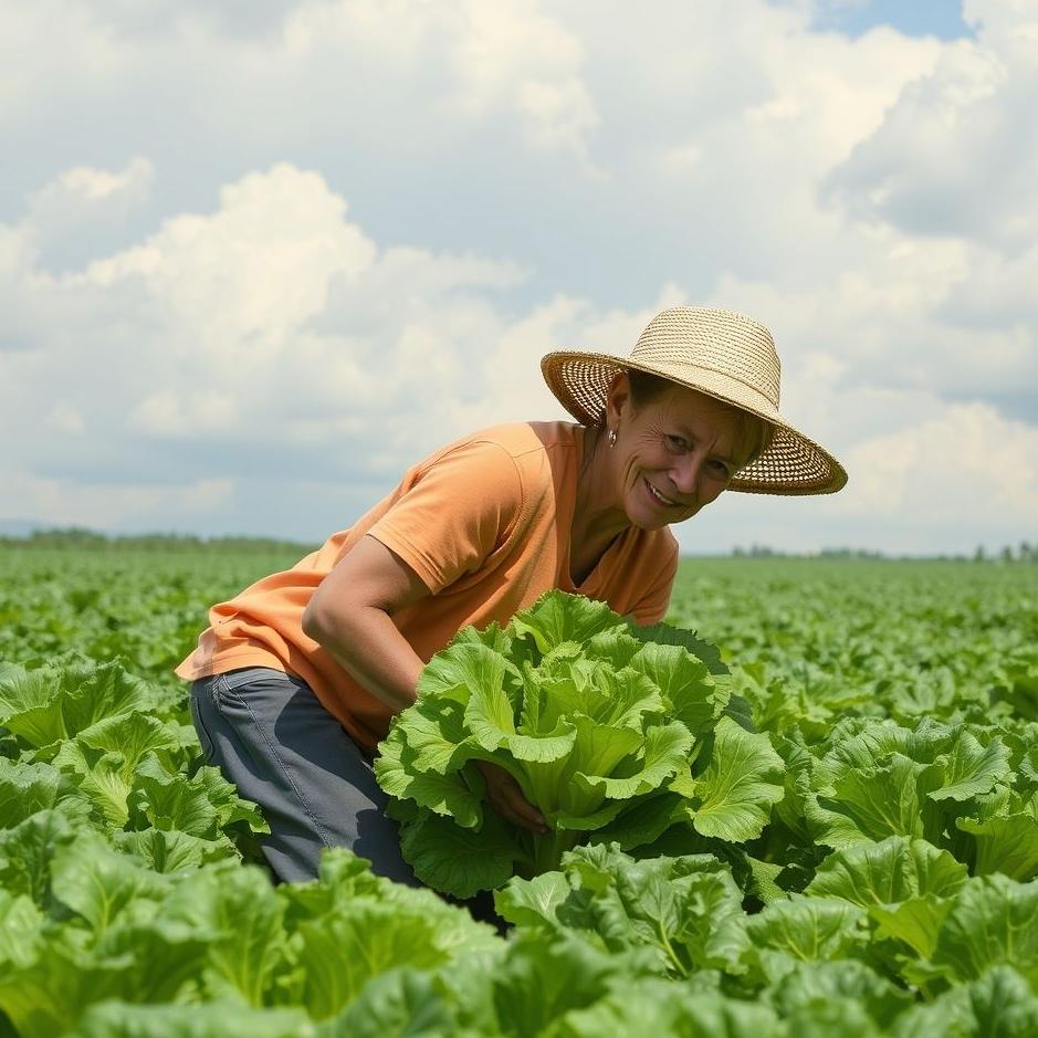Dream : Plucking lettuce in a dream