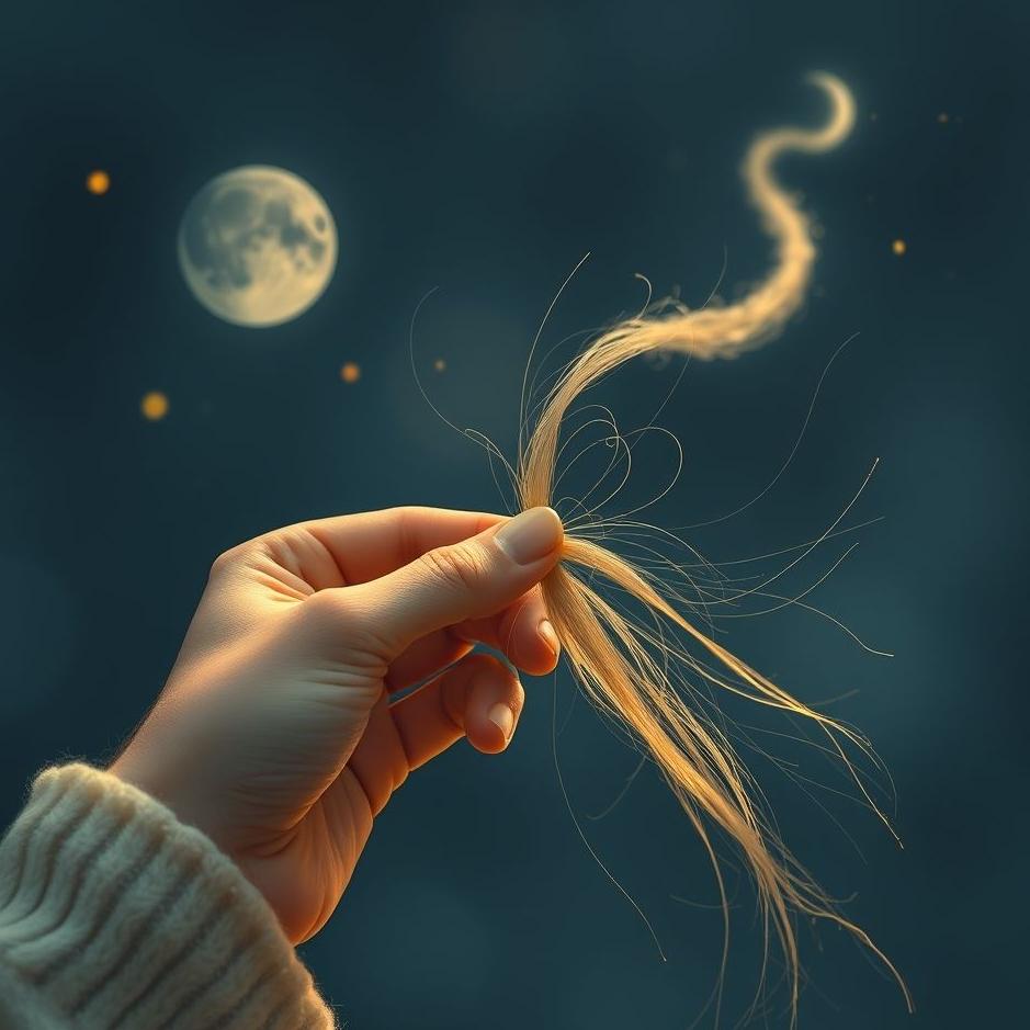 Dream : Plucking out a strand of hair in a dream