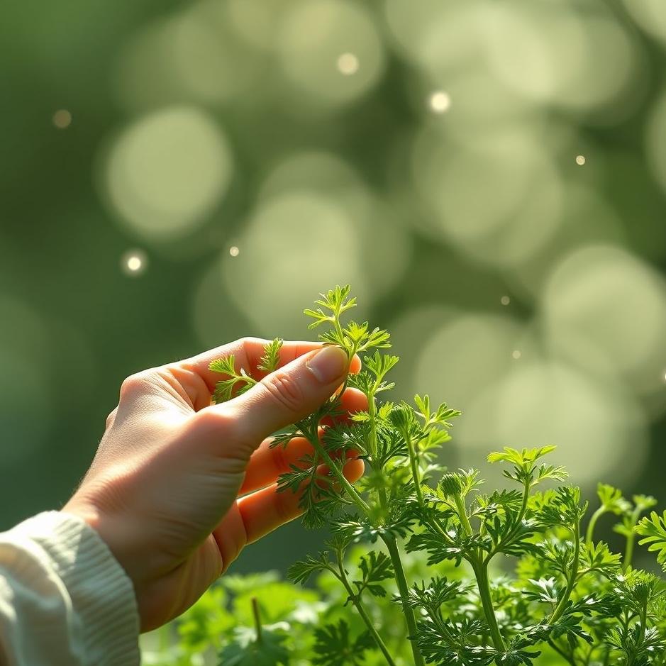 Dream : Plucking parsley in a dream
