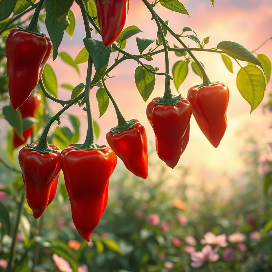 Dream : Plucking red peppers in a dream