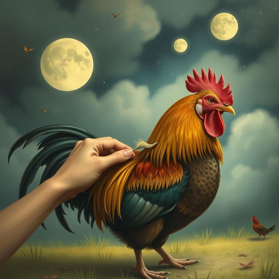 Dream : Plucking the feathers of a rooster in a dream
