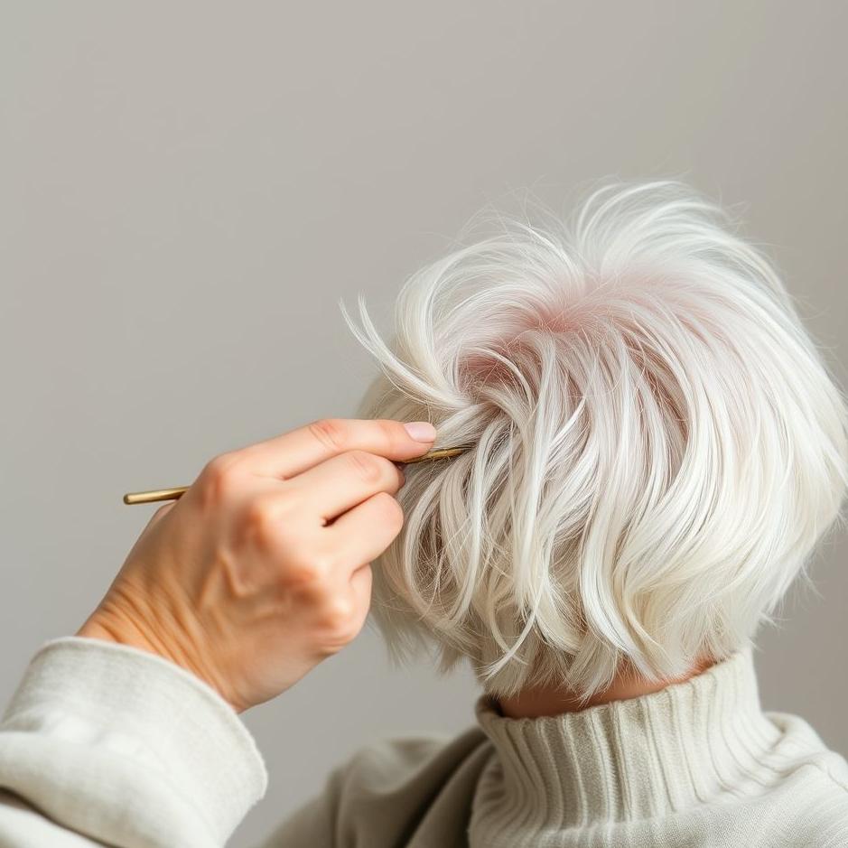 Dream : Plucking white hair 