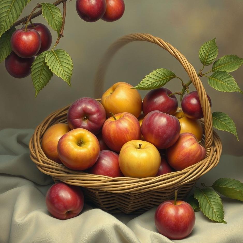 Dream : Plums in a basket in a dream