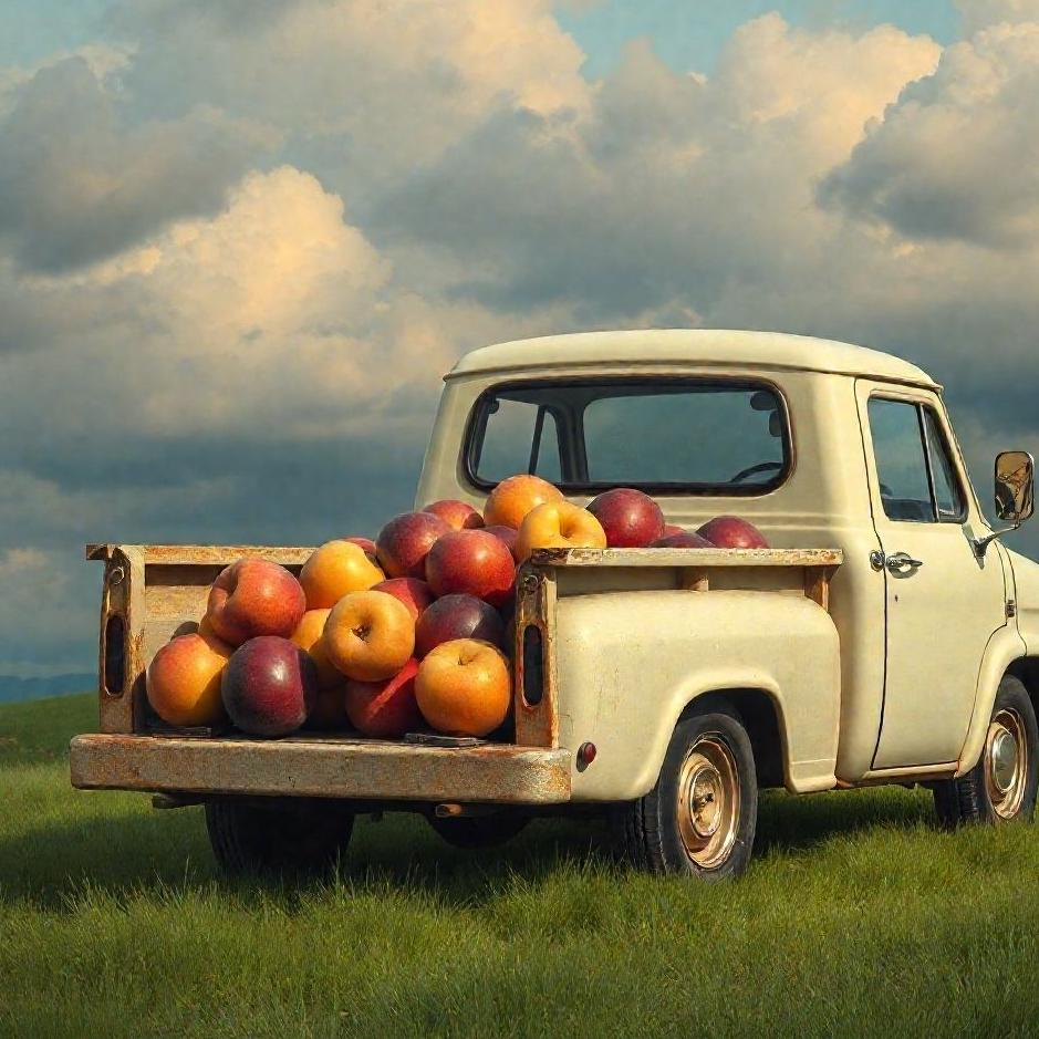 Dream : Plums in a truck in a dream