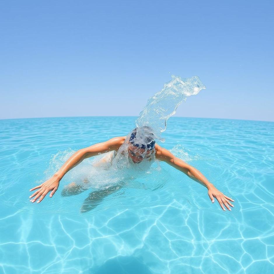 Dream : Plunging into a clear pool 