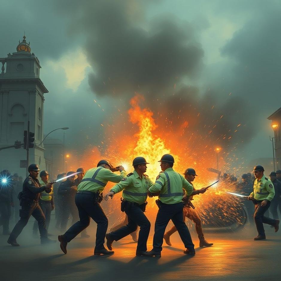 Dream : Police clashing in a dream