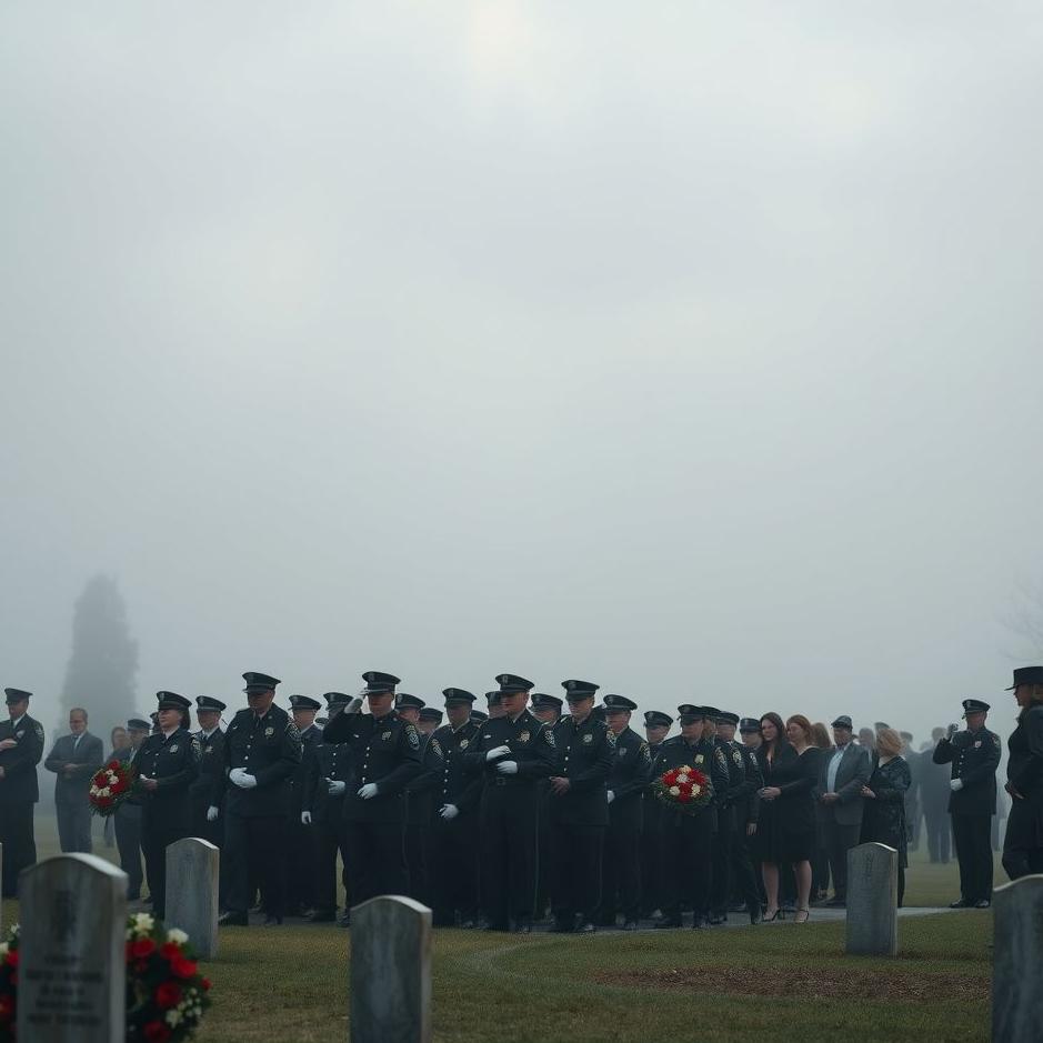 Dream : Police funeral in a dream