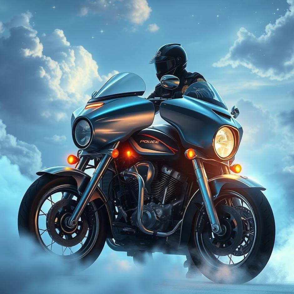 Dream : Police motorbike in a dream