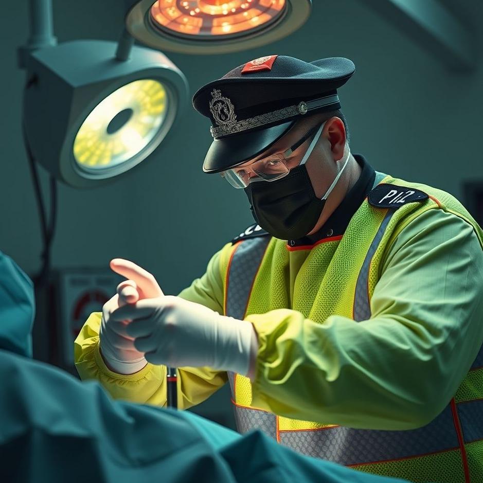 Dream : Police officer performing an operation in a dream