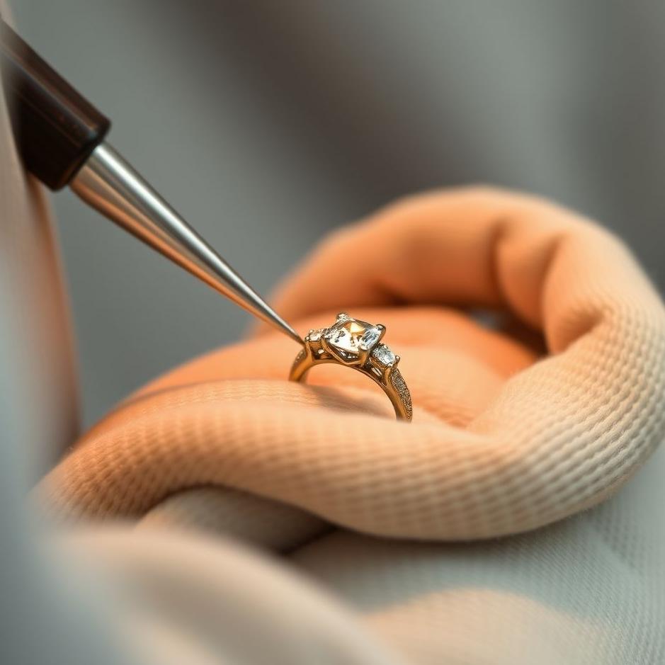 Dream : Polishing wedding ring in the dream