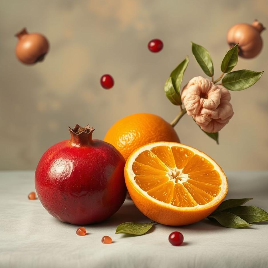 Dream : Pomegranate and orange in a dream