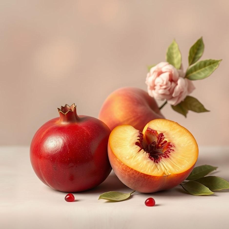 Dream : Pomegranate and peach in a dream
