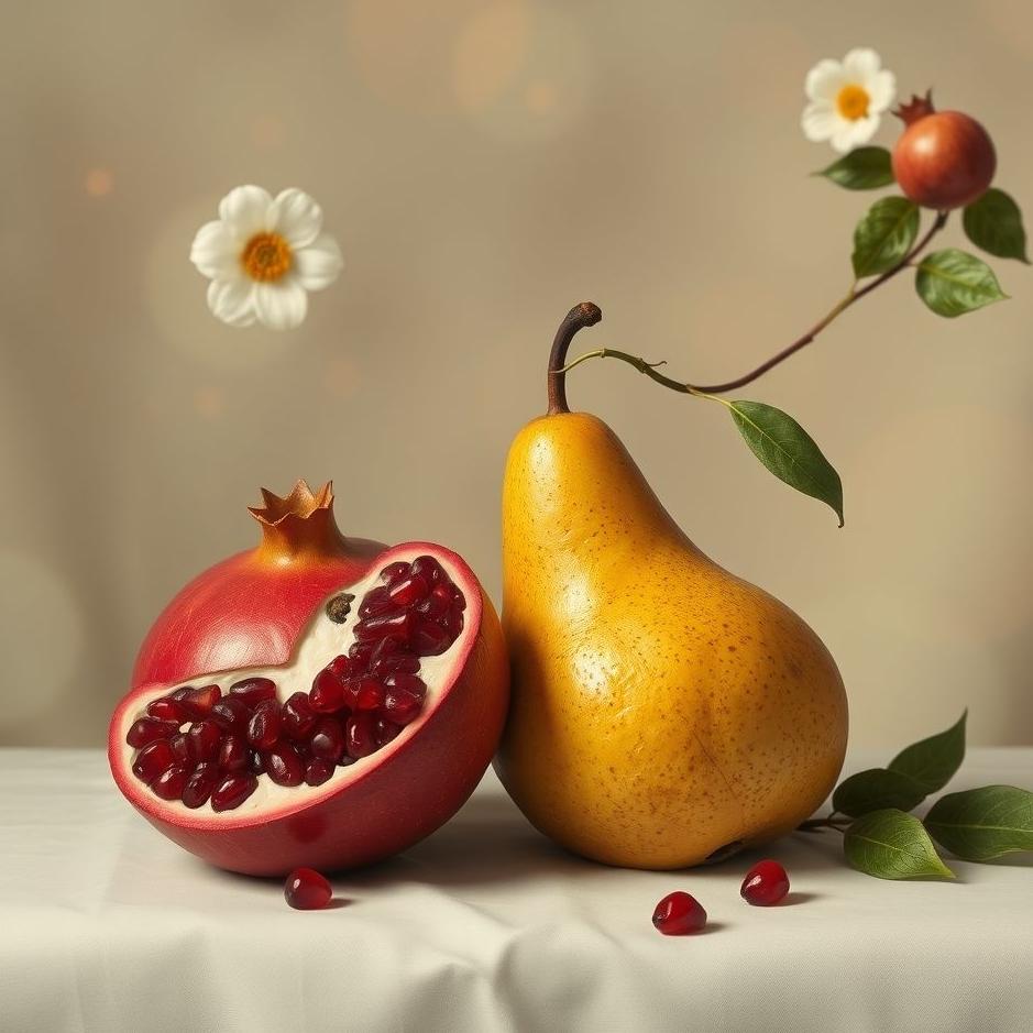 Dream : Pomegranate and pear in a dream