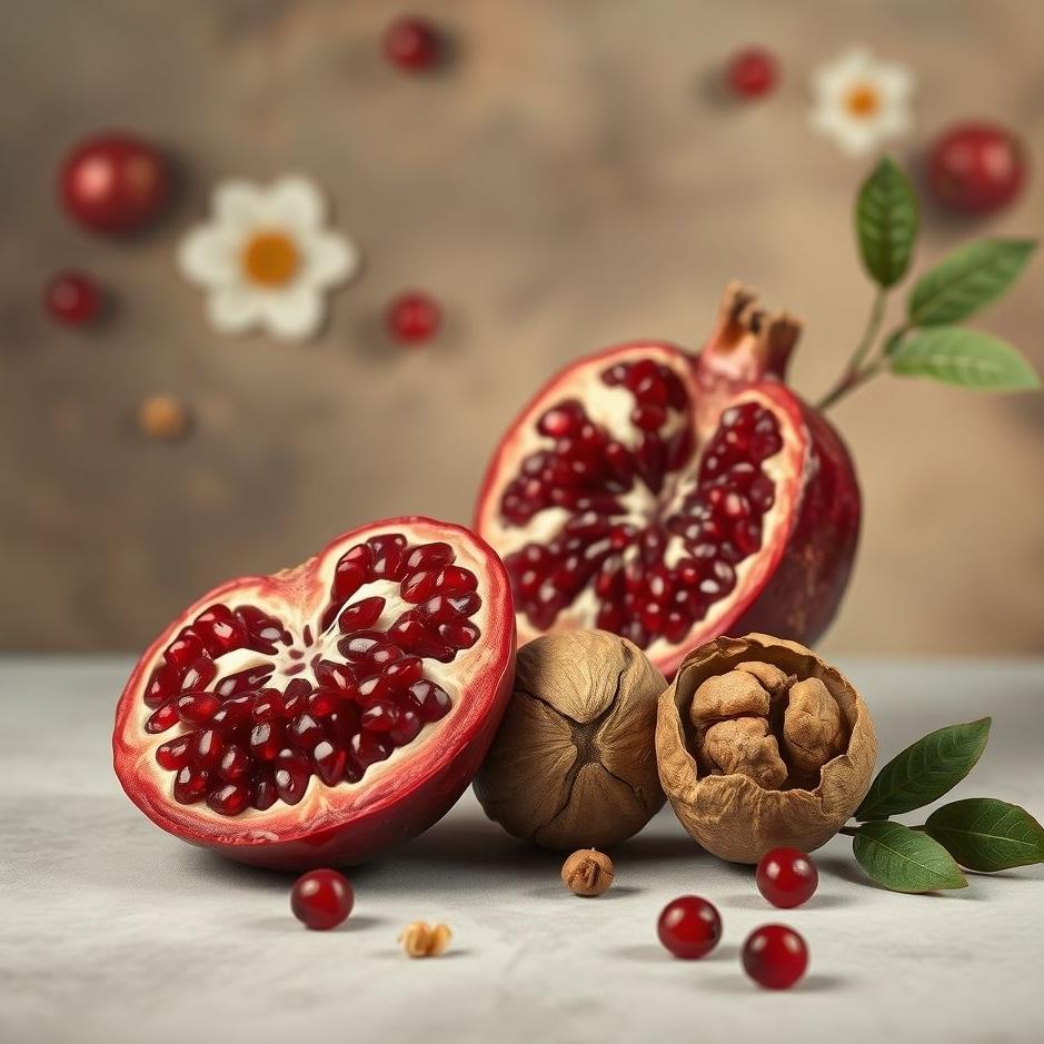 Dream : Pomegranate and walnut in a dream