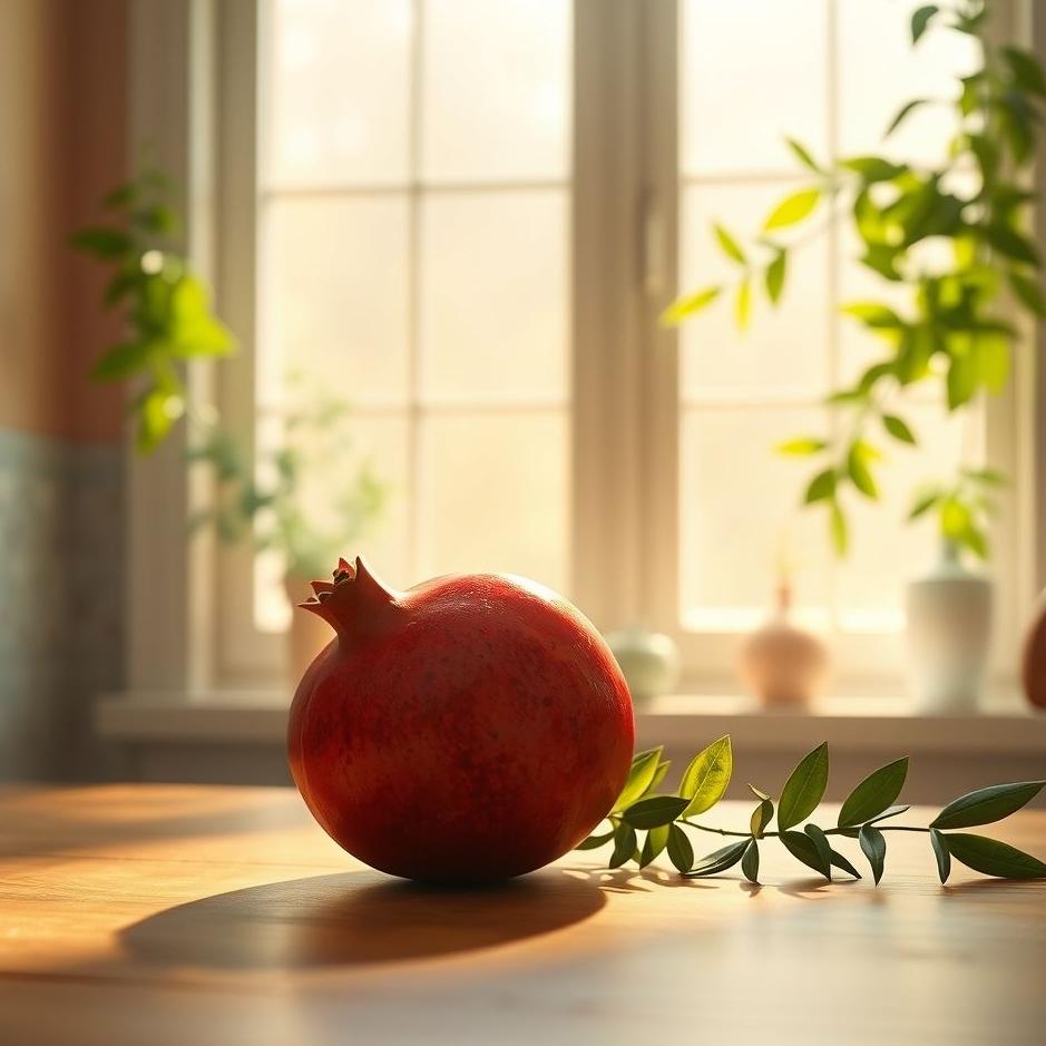 Dream : Pomegranate at home in a dream