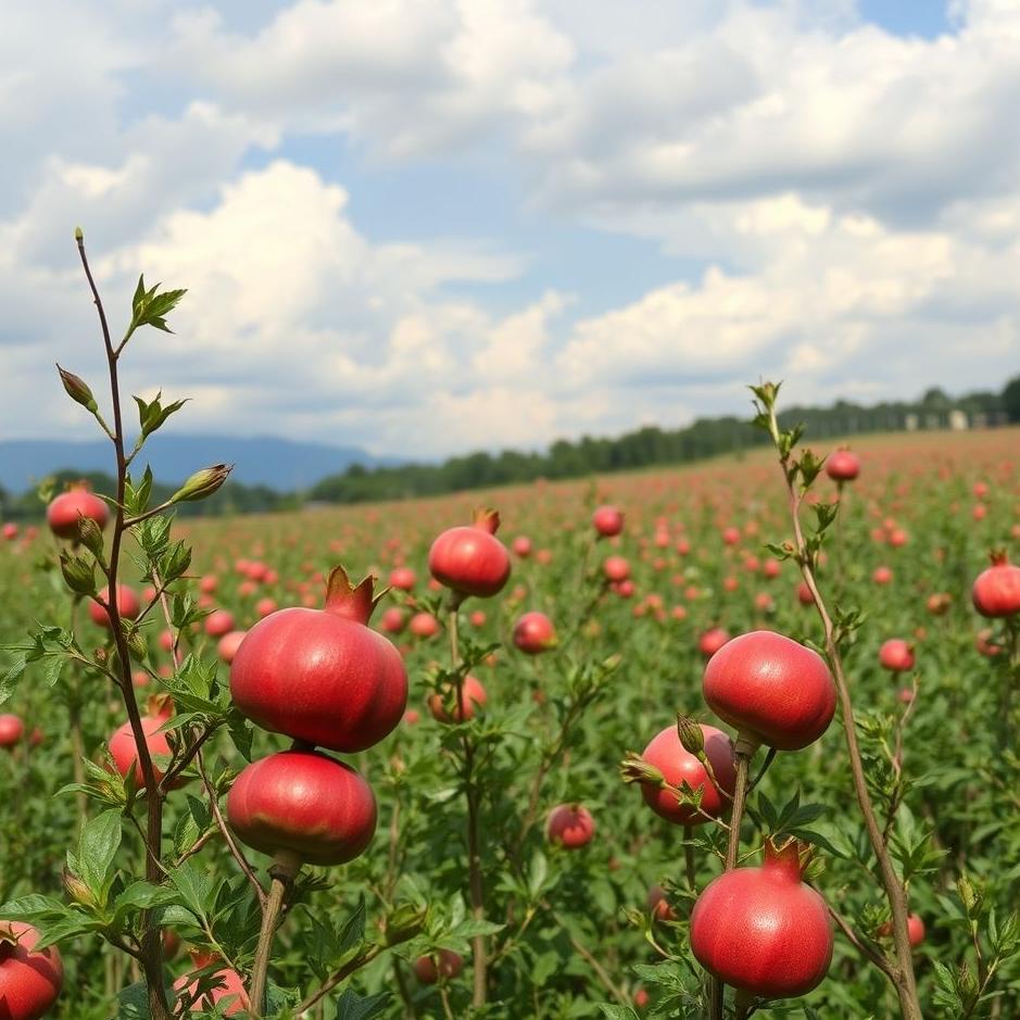 Dream : Pomegranate field in a dream
