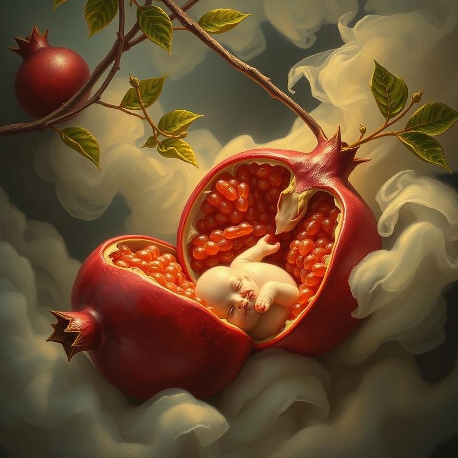 Dream : Pomegranate giving birth in a dream