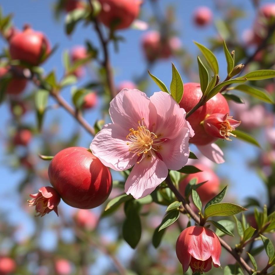 Dream : Pomegranate tree blossom in a dream