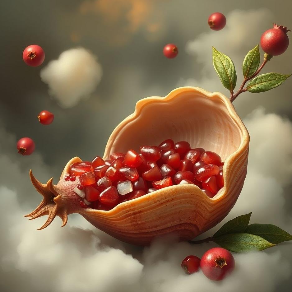 Dream : Pomegranate with a shell in a dream