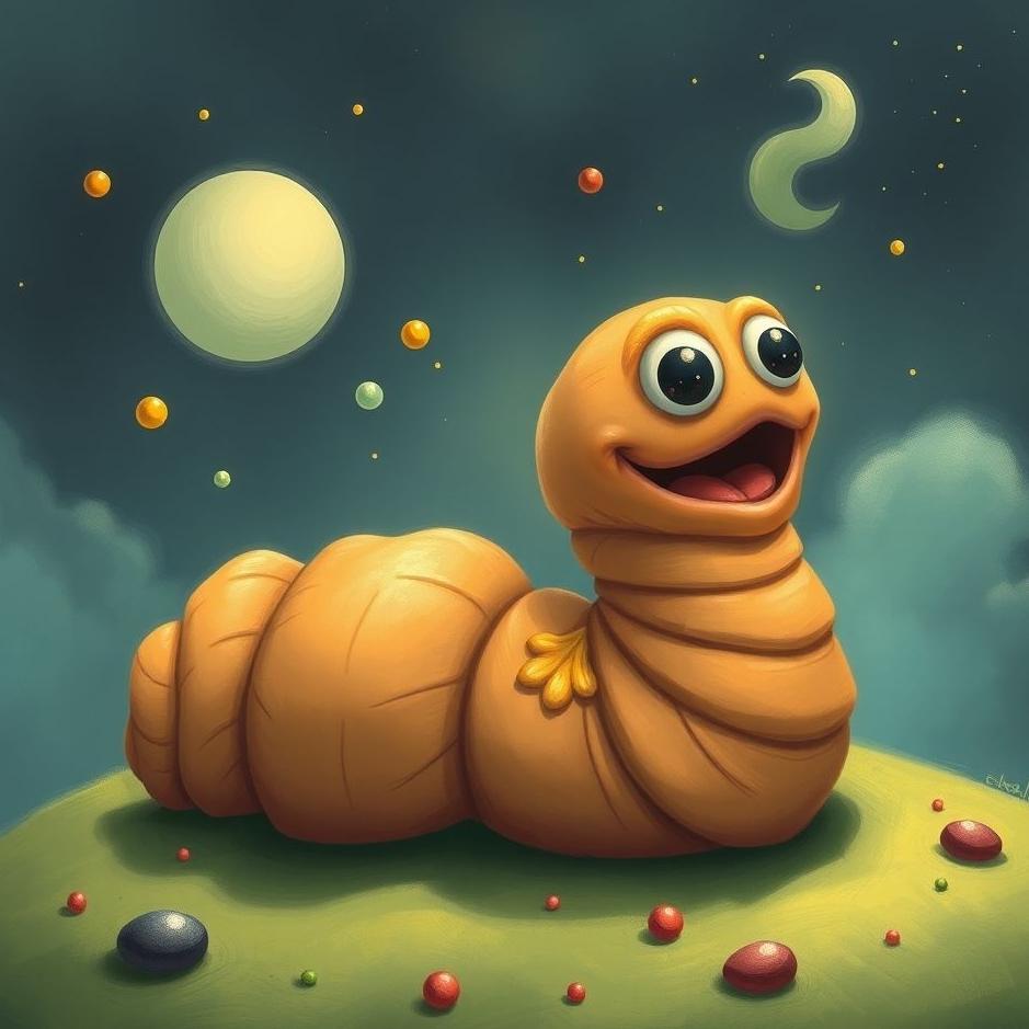 Dream : Poo worm in a dream