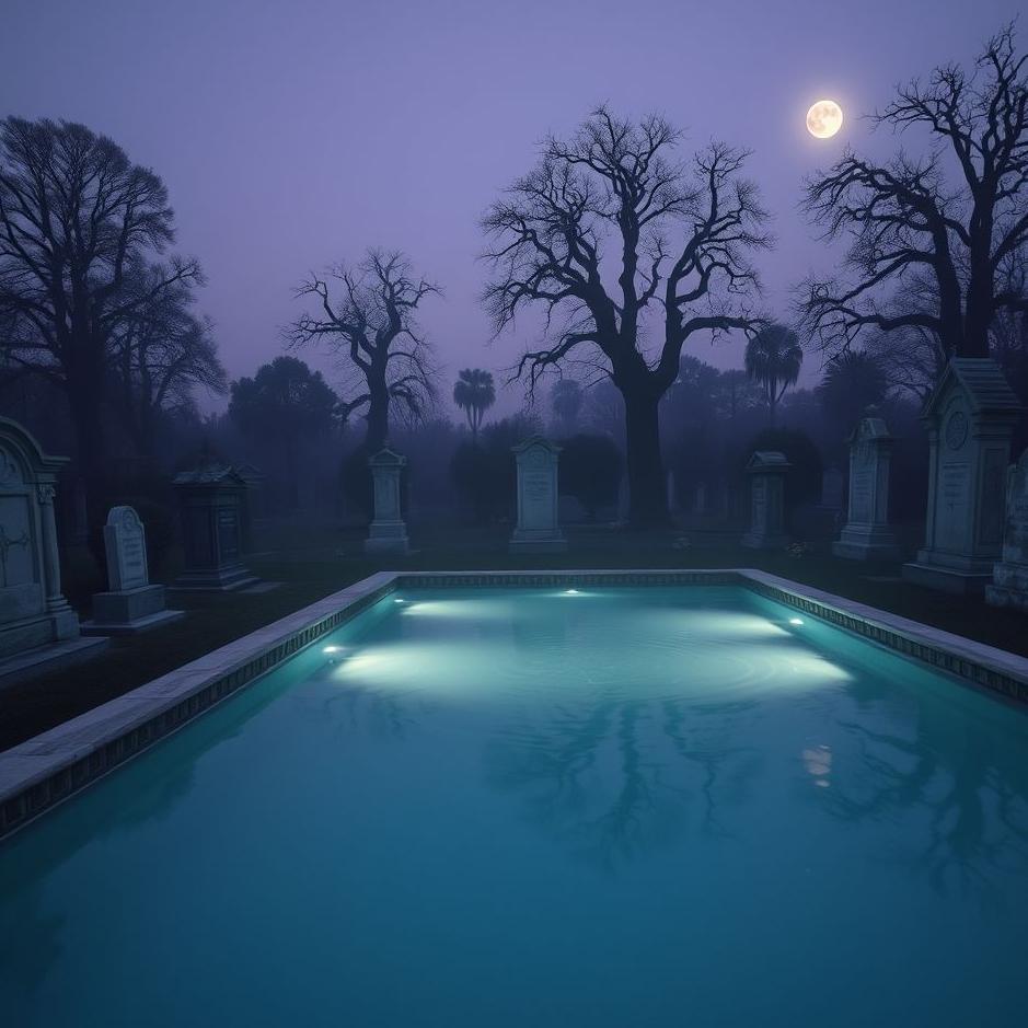 Dream : Pool in a cemetery in a dream