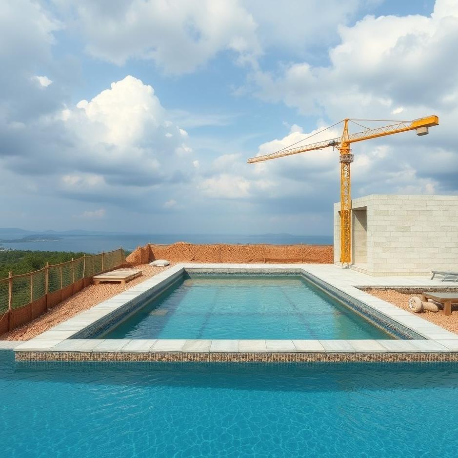 Dream : Pool under construction in a dream