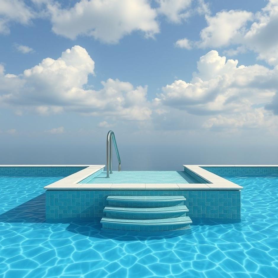 Dream : Pool with stairs in a dream