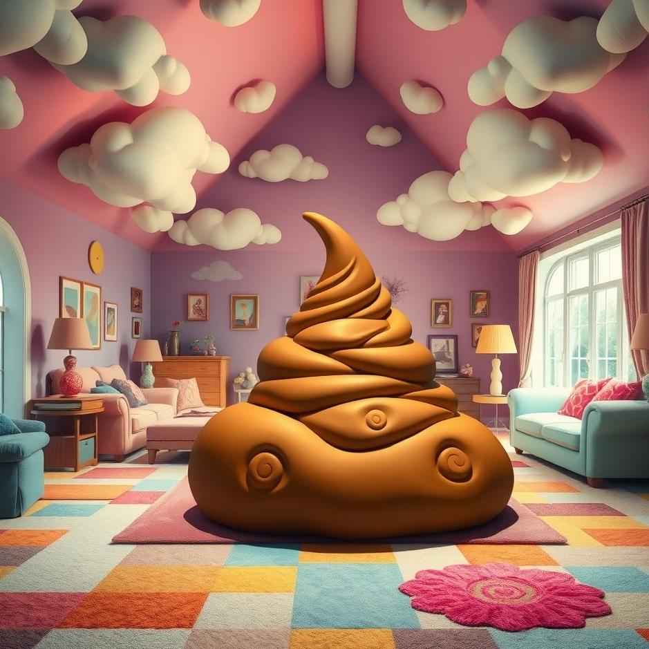 Dream : Poop in the middle of the house in a dream
