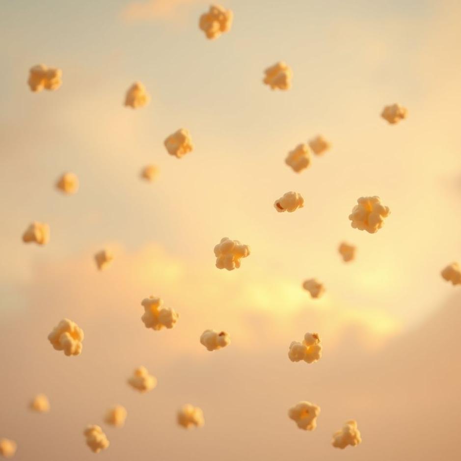 Dream : Popcorn falling from the sky in a dream