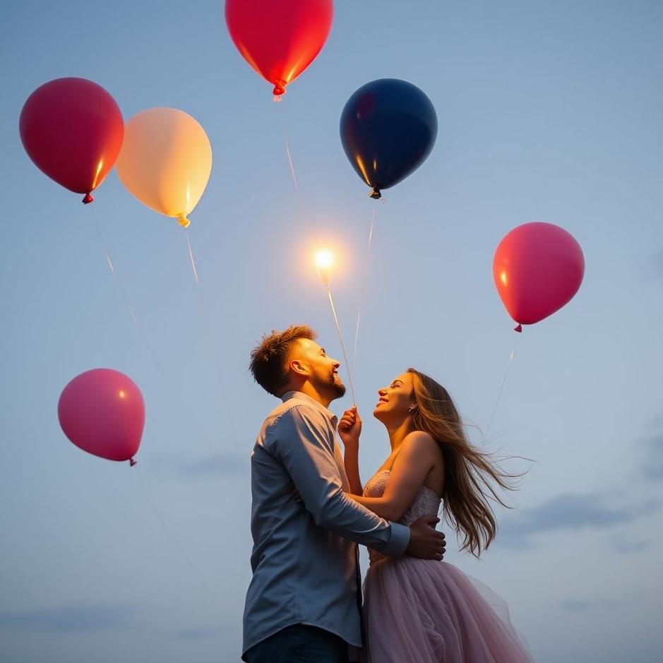 Dream : Popping balloons with your lover in your dream