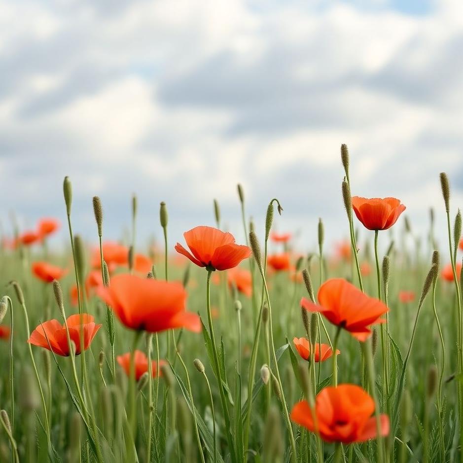 Dream : Poppy grass in a dream