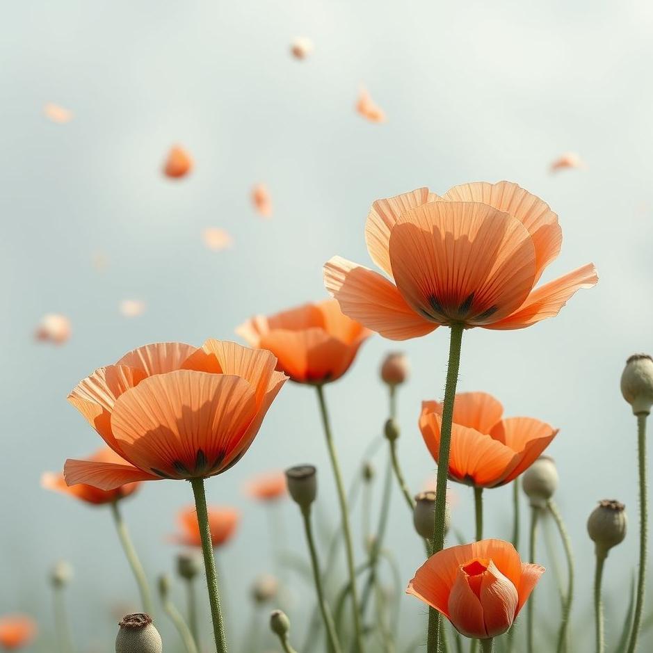 Dream : Poppy shells in a dream