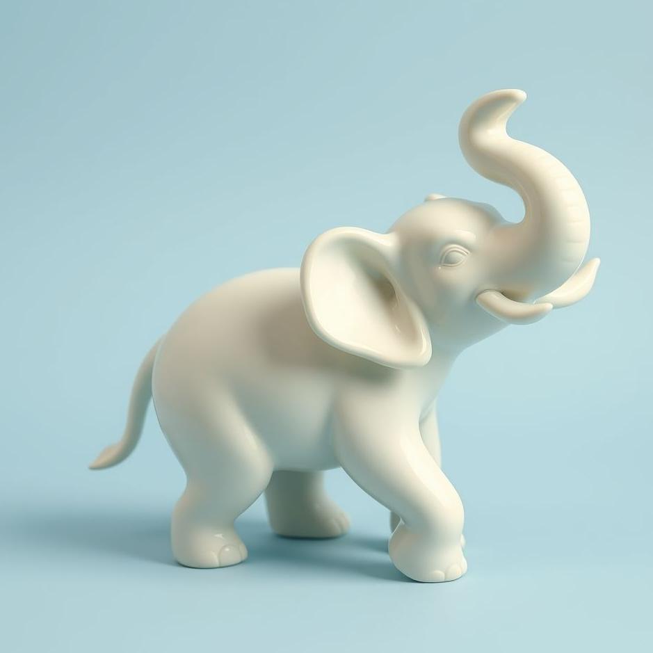 Dream : Porcelain elephant in a dream