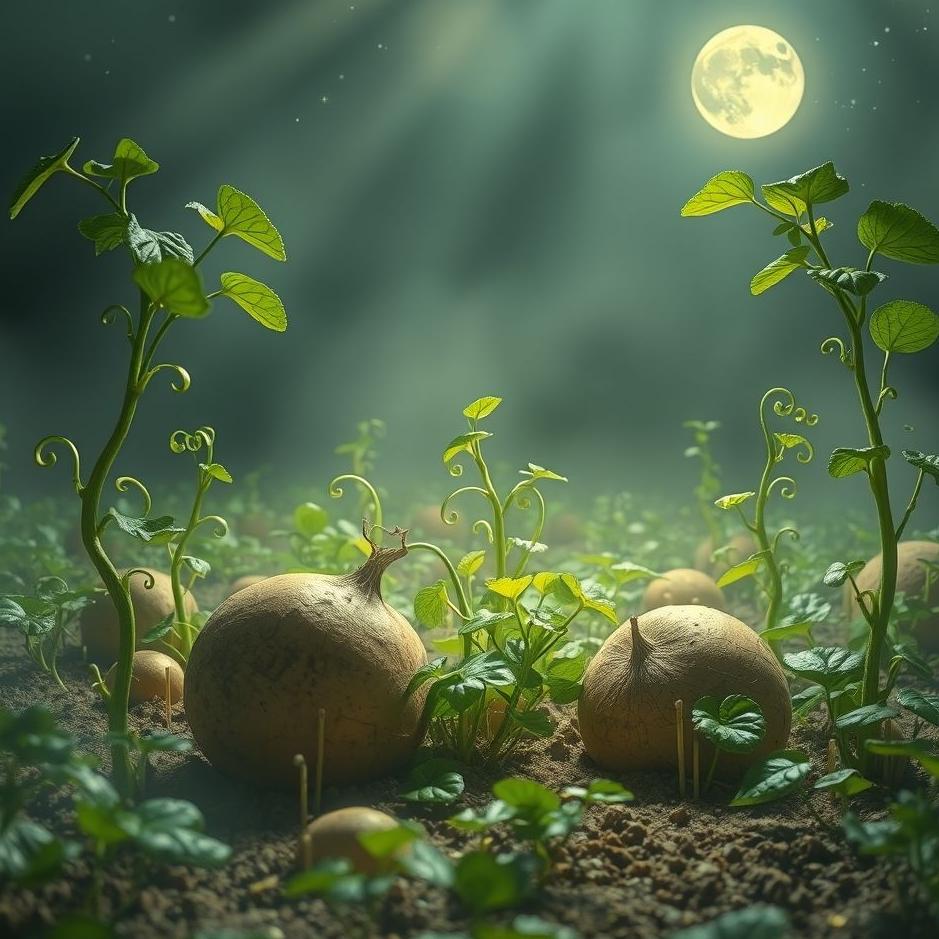 Dream : Potato garden in a dream