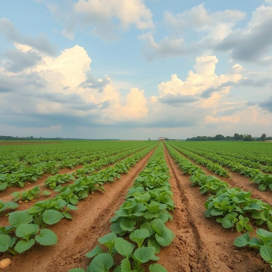 Dream : Potato planted field in a dream