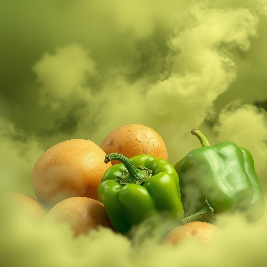 Dream : Potatoes and green peppers in a dream