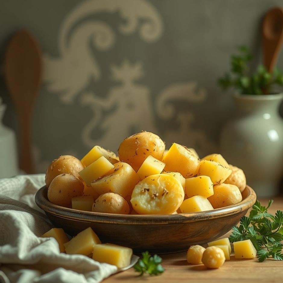 Dream : Potatoes at home in a dream