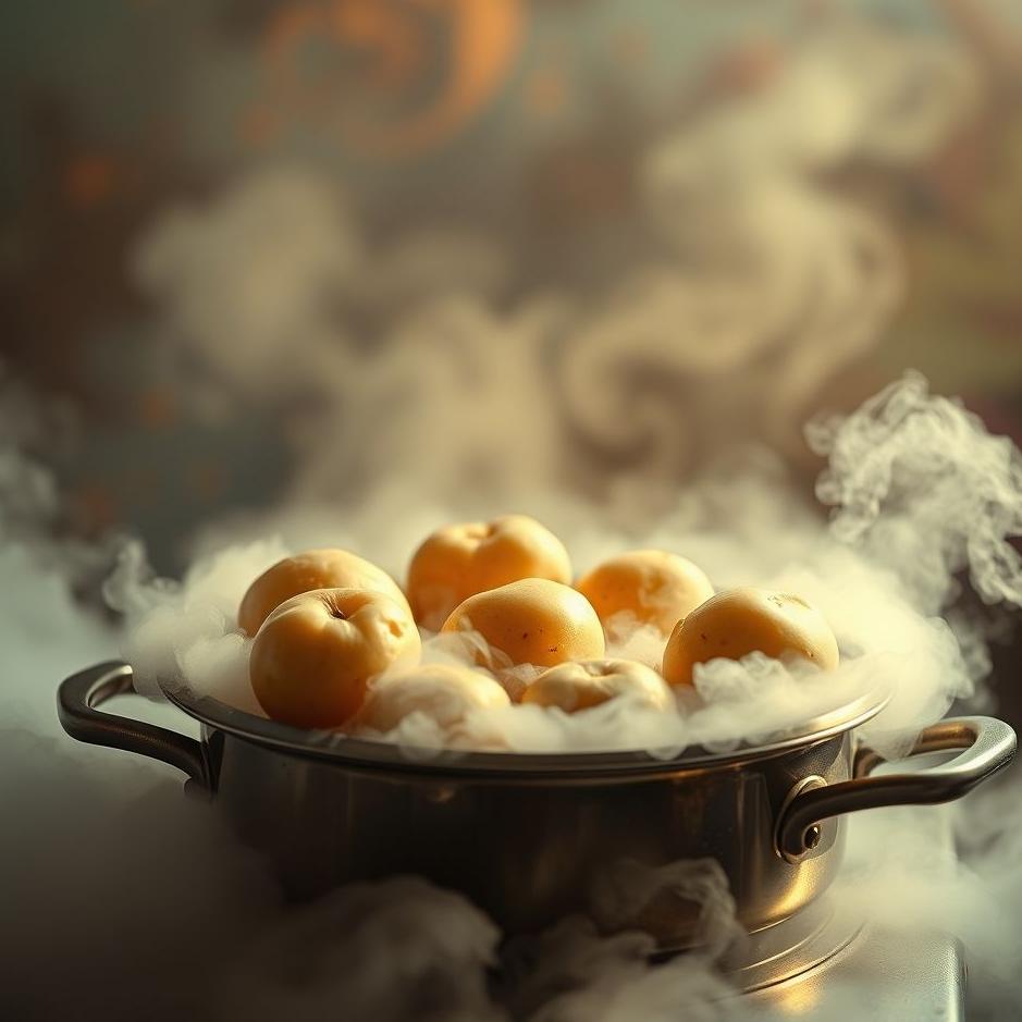 Dream : Potatoes on a stove in a dream