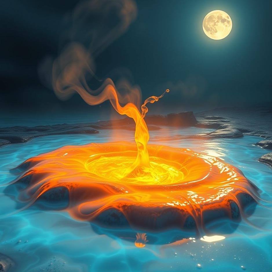 Dream : Pour fire water in the dream