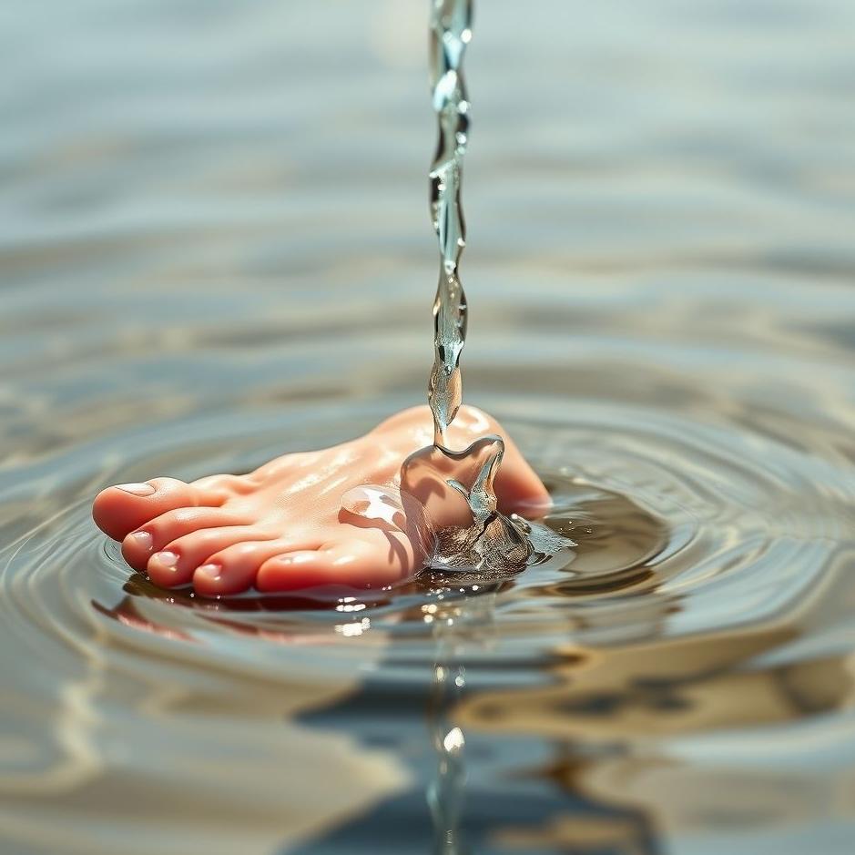 Dream : Pour water to the foot in the dream