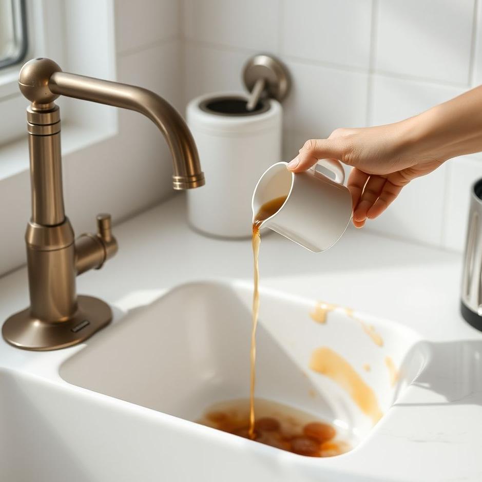 Dream : Pouring coffee into the sink
