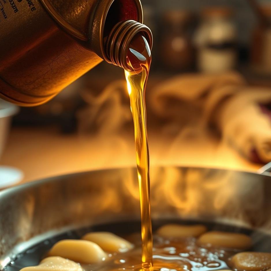 Dream : Pouring hot oil