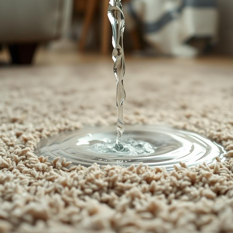 Dream : Pouring hot water on the carpet