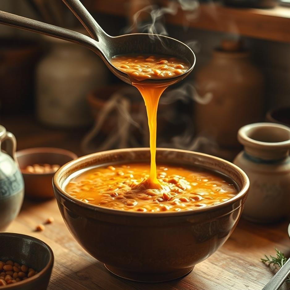 Dream : Pouring lentil soup
