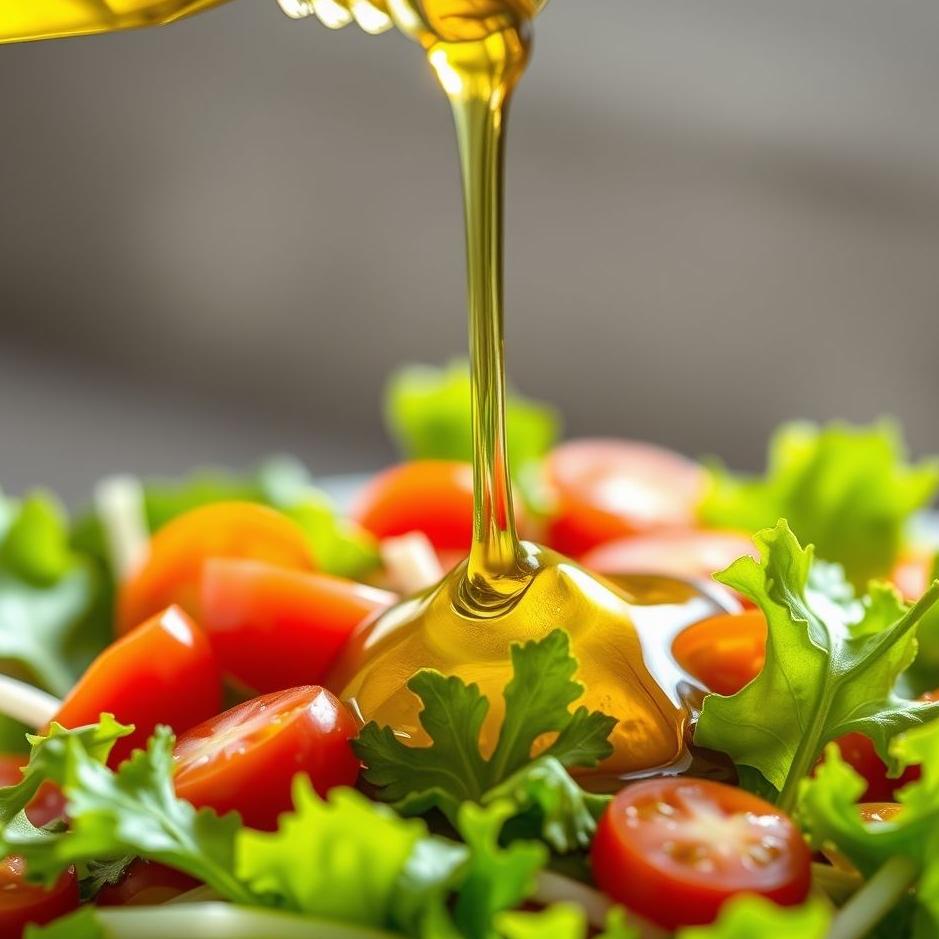 Dream : Pouring oil on a salad