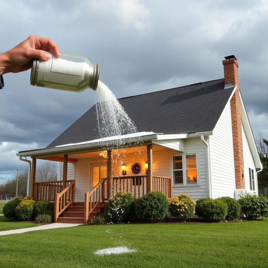 Dream : Pouring salt on the house
