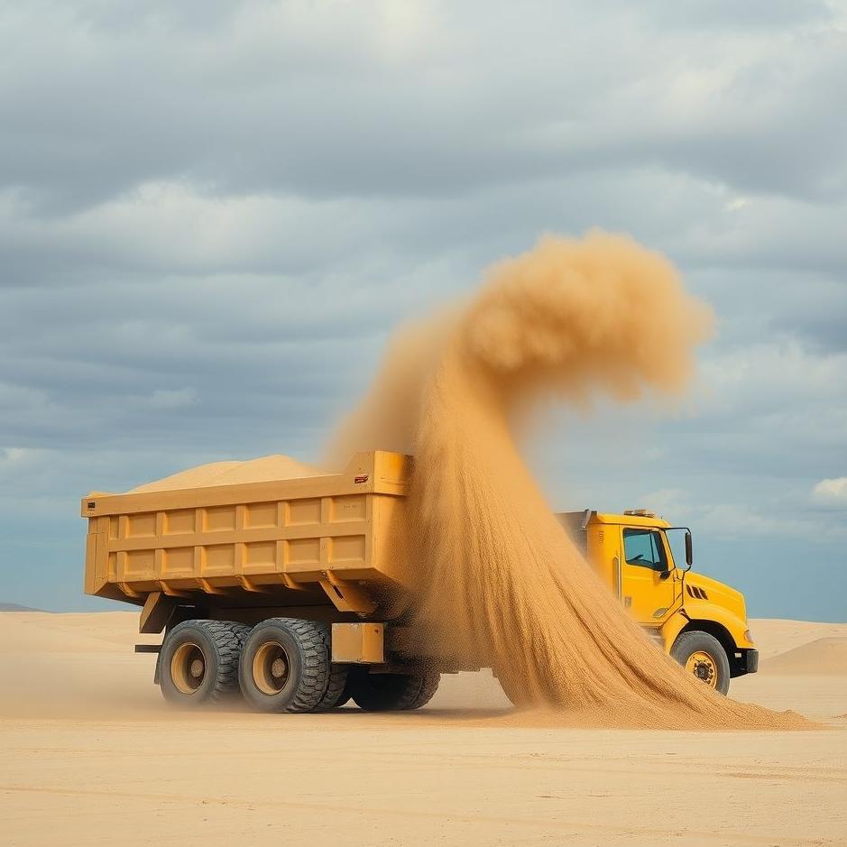 Dream : Pouring sand with a truck in a dream